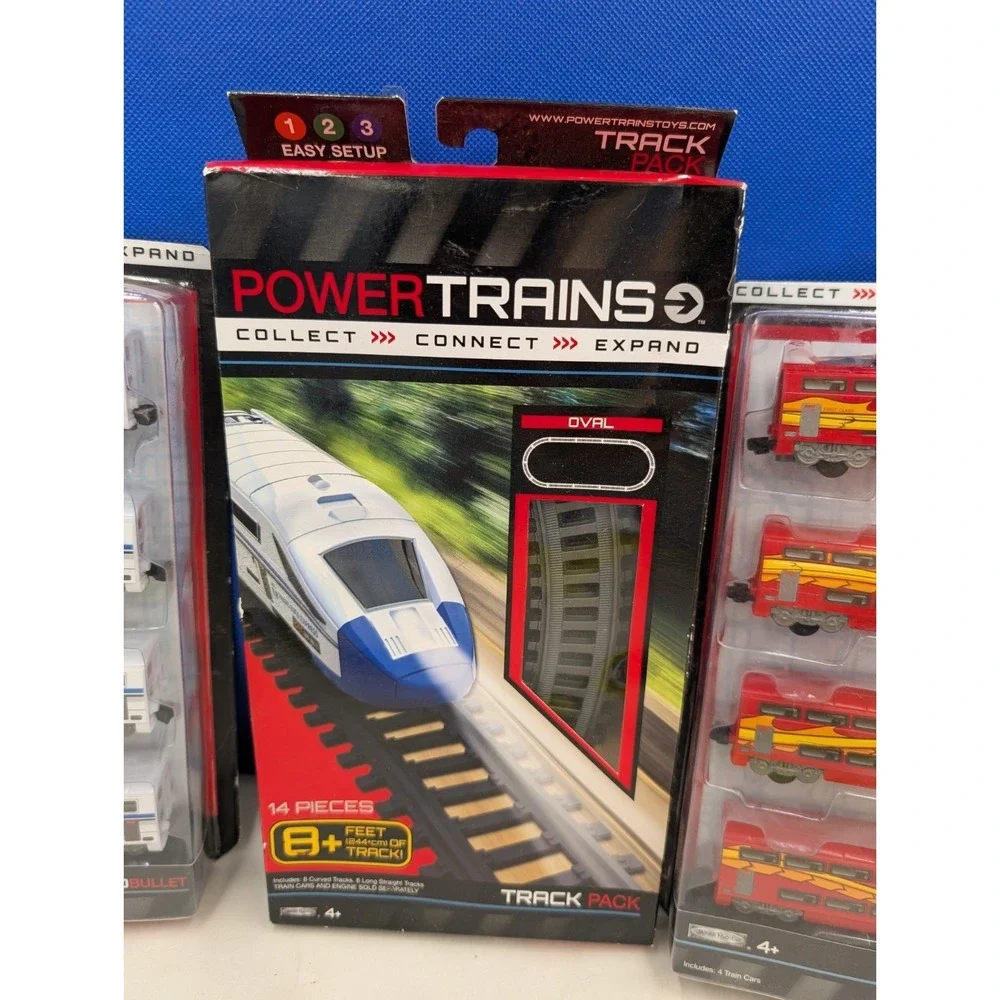 Jakks Pacific Euro & Dragon Bullet W Track Pack Lot Power Trains Oval Express